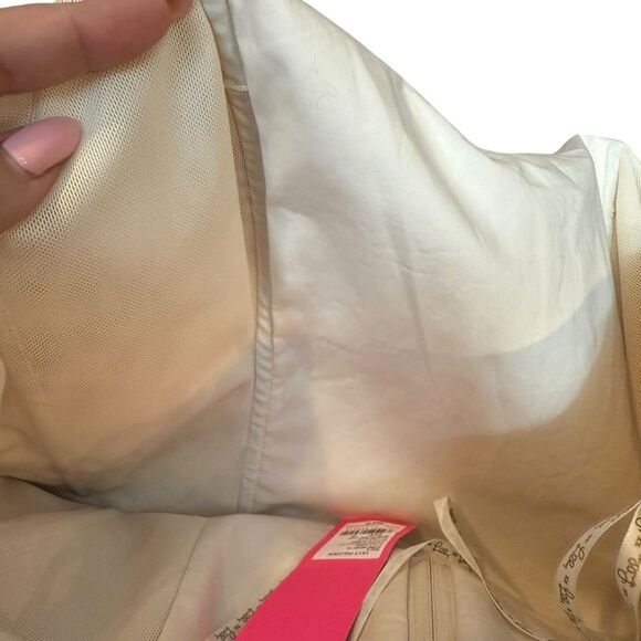 Lilly Pulitzer Sz 10 Aubrianna Strapless Midi Dress Gold Lace Metallic Gown‎ NWT - Picture 7 of 14